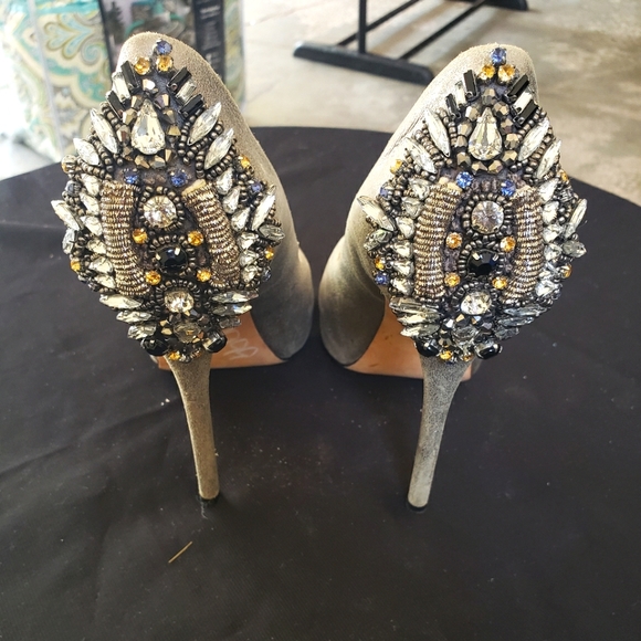 Badgley Mischka Shoes - Badgley Mischika Bejeweled Heels